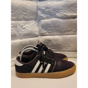 Adidas Men’s Seeley EE6136 Black/White Striped Size 7.5 Casual Shoes Low Top